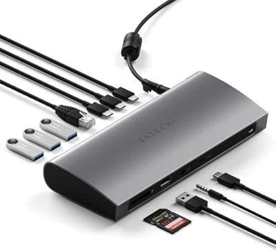 Satechi Thunderbolt 4 dock EU - Space Gray Satechi Thunderbolt 4 dock EU - Space Gray