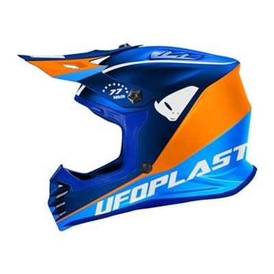 UFO PLAST kinder crosshelm "korey", uitneembaar helmet ufo plst korey m blue/orange