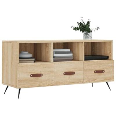 Tv-meubel 102x36x50 cm bewerkt hout sonoma eikenkleurig