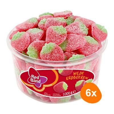 Red Band - Wilde Aardbeien - 6x 100 stuks