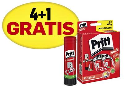 Lijmstift pritt stick original 43gr promo 4+1 | 12 stuks