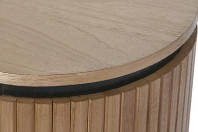 Nachtkastje Home ESPRIT Natuurlijk Metaal Paulownia hout 60 x 43 x 57 cm