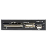 Akasa AK-ICR-07 Externe geheugenkaartlezer USB-A 2.0 Zwart - thumbnail