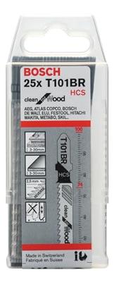 Bosch Accessoires Decoupeerzaagblad T 101 BR Clean for Wood 25st - 2608633623 - thumbnail