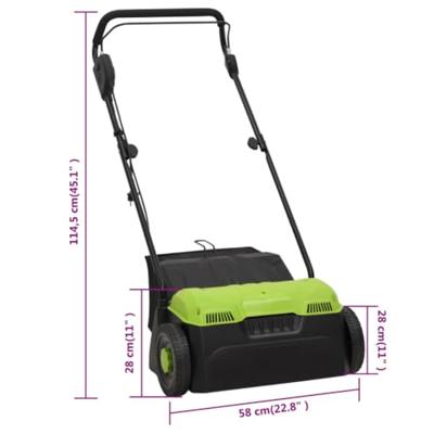 VidaXL Verticuteermachine 2-in-1 elektrisch 1500 w - thumbnail