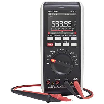 VOLTCRAFT VC871 Multimeter Digitaal Datalogger CAT III 1000 V, CAT IV 600 V Weergave (counts): 60000 VOLTCRAFT VC871 Multimeter Digitaal Datalogger CAT III 1000 V, CAT IV 600 V Weergave (counts): 60000