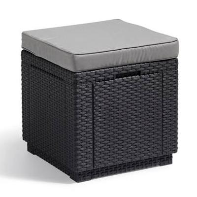 Cube voetenbankje antraciet Cube voetenbankje antraciet