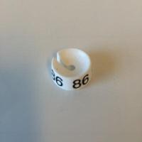 MB wit/zwart 86 voor op kledinghanger - thumbnail