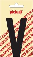 Plakletter Nobel Sticker zwarte letter v Pickup - Pickup - thumbnail