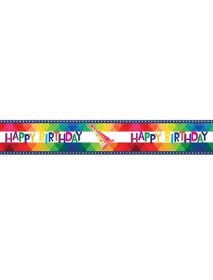 Afzetlint Happy Birthday 610cm