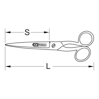 KS Tools 1180079 Universele schaar 250 mm