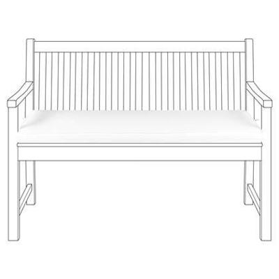 Beliani - VIVARA - Tuinkussen - Wit - 112 x 54 cm - Polyester Beliani - VIVARA - Tuinkussen - Wit - 112 x 54 cm - Polyester