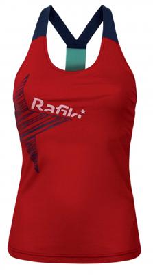 Rafiki tanktop Vibe II dames katoen rood