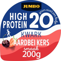 Jumbo High Protein Kwark Aardbei Kers Smaak 200 g - thumbnail