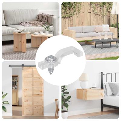 LED Strip Clips 12 pcs Doorzichtig 2 x 1 x 0.5 cm