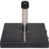 Parasolvoet marmer vierkant antraciet - thumbnail