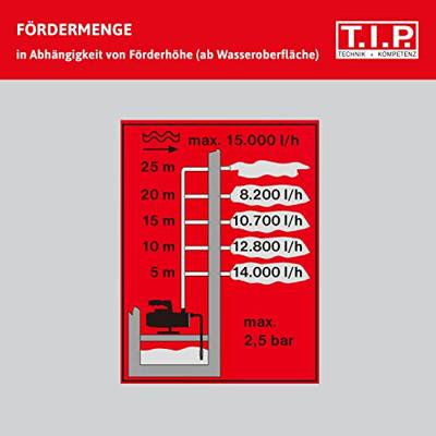 T.I.P. - Technische Industrie Produkte LTP 250/25 Benzine tuinpomp 15.000 l/h 25 m