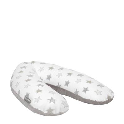 Snoozzz voedingskussen L - ster grijs -185 cm