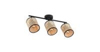 Home sweet home LED opbouwspot Ratan 3L - naturel/zwart - thumbnail