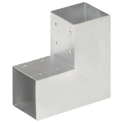 VidaXL Paalverbinding l-vorm 91x91 mm gegalvaniseerd metaal VidaXL Paalverbinding l-vorm 91x91 mm gegalvaniseerd metaal