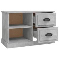 Tv-meubel 73x35,5x47,5 cm bewerkt hout betongrijs - thumbnail