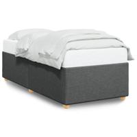 Bedframe zonder matras 90x200 cm stof donkergrijs - thumbnail