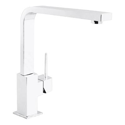 Keukenkraan Tres Top | Opbouw | 360° Draaibaar | Mengkraan | 1-hendel | Vierkant | Wit mat