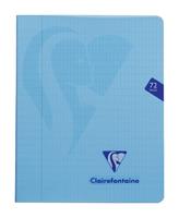 Clairefontaine schrift mimesys voor ft A5, 72 bladzijden, kaft in PP, geruit 4 x 8, geassorteerde kleuren - thumbnail