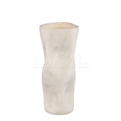 PTMD Vaas Saieda Organisch Taupe L 46cm PTMD Vaas Saieda Organisch Taupe L 46cm