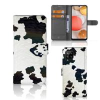 Samsung Galaxy A42 5G | Telefoonhoesje | Met pasjeshouder | Koeienvlekken - thumbnail