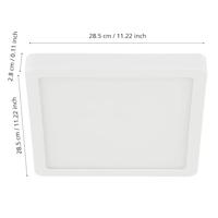 Eglo PlafonnièreZigbee Fueva-Z 28,5x28,5cm wit - 98849 - thumbnail