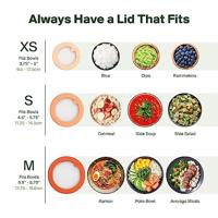 Food Huggers Siliconen deksel - white - medium - thumbnail