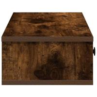Wandschap met lades 100x37,5x19 cm bewerkt hout gerookt eiken - thumbnail