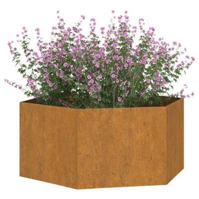 VidaXL Plantenbak roestig 90x90x45 cm cortenstaal - thumbnail