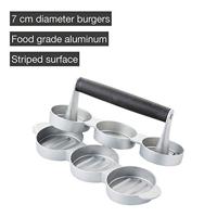 POINT-VIRGULE - Keukenhulpen - Mini hamburgerpers 3st 6,8cm - thumbnail