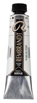 Rembrandt Acrylverf Tube 40 ml - Titaanwit 105
