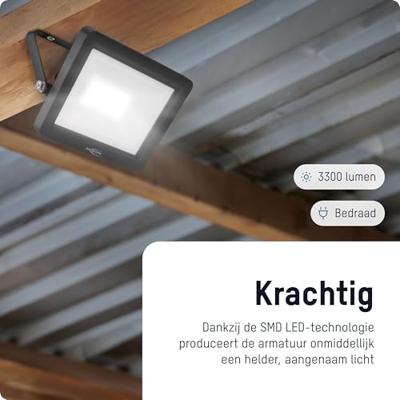 Ansmann WFL30W 1600-0626 LED-wandspot Energielabel: E (A - G) 30 W Lichtkleur (naam): Daglichtwit