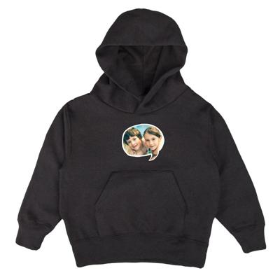 Hoodie voor kinderen bedrukken - Zwart - 6 jaar