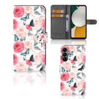 Samsung Galaxy A34 Hoesje Butterfly Roses - thumbnail