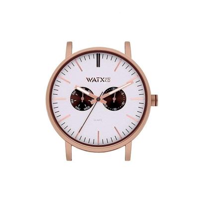 Horloge Uniseks Watx & Colors WXCA2735 Grijs Roze Zilverkleurig (Ø 44 mm)