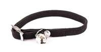 HALSBAND KAT ELASTISCH NYLON ZWART 30X1 CM - thumbnail