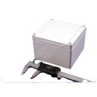 Hammond Electronics 1555PGY Universele behuizing 120 x 120 x 80 ABS Grijs 1 stuk(s) - thumbnail