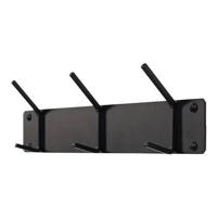 SPINDER DESIGN Cappa 3 Wandkapstok - Zwart - thumbnail