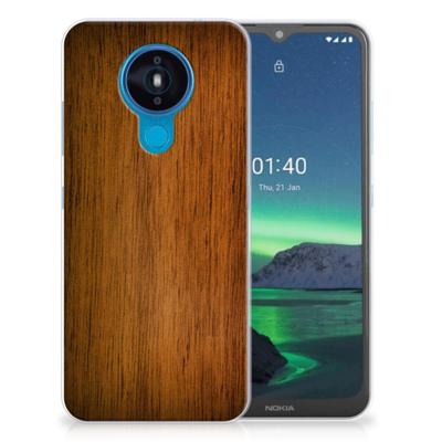 Nokia 1.4 | Bumper Hoesje | Donker Hout Nokia 1.4 | Bumper Hoesje | Donker Hout