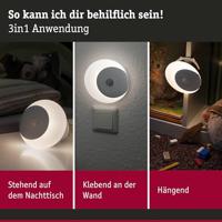 Paulmann Viby 92492 LED-nachtlamp met bewegingsmelder Rond LED Warmwit Wit - thumbnail