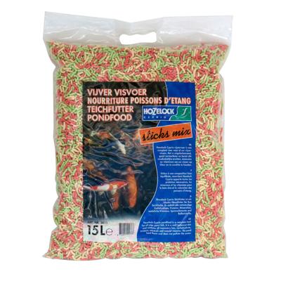 HoZelock Vijversticks 3-Kleurenmix Drijvend Visvoer 15L/1650g, met Caroteen Verrijkt HoZelock Vijversticks 3-Kleurenmix Drijvend Visvoer 15L/1650g, met Caroteen Verrijkt