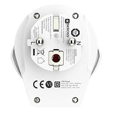 Skross 1500266 Reisstekker World to Europe USB 1.0