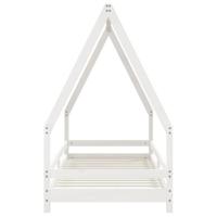 Kinderbedframe 80x200 cm massief grenenhout wit - thumbnail