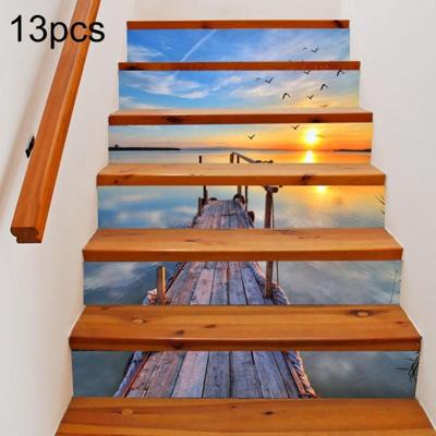 13 PCS DIY creatieve stille zee trap sticker huis decoratie grootte: 18 * 100cm