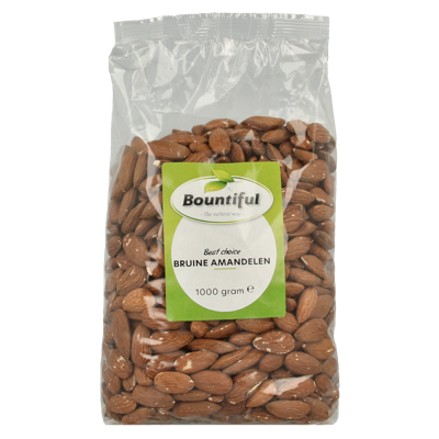 Bountiful Bruine amandelen 1000 Gram Bountiful Bruine amandelen 1000 Gram